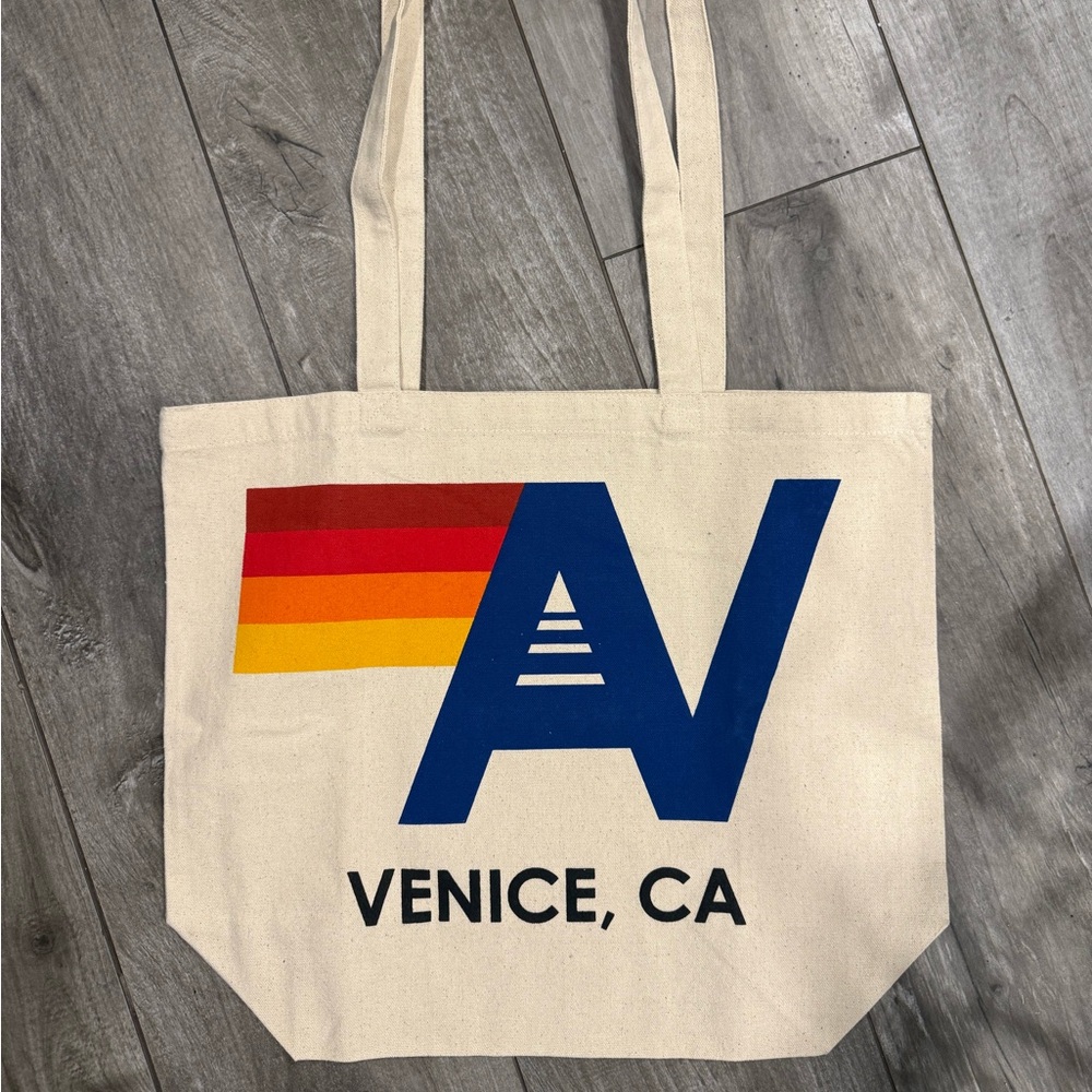 Aviator Nation Venice, CA canvas logo tote bag